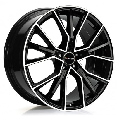 Avus Racing AF18 R20 W8.5 PCD5x112 ET20 DIA66.6 Black Polished