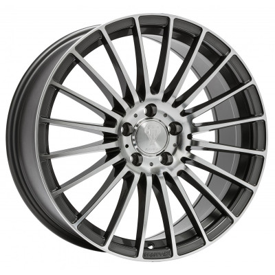 Axxion AX5 Excess R19 W8.5 PCD5x112 ET25 DIA66.6 Daytona Grey High Polished
