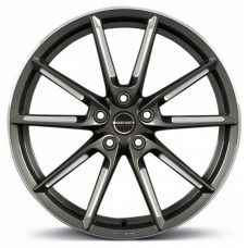 Borbet LX R19 W8 PCD5x112 ET49 DIA72.5 Graphite Spoke Rim Polished