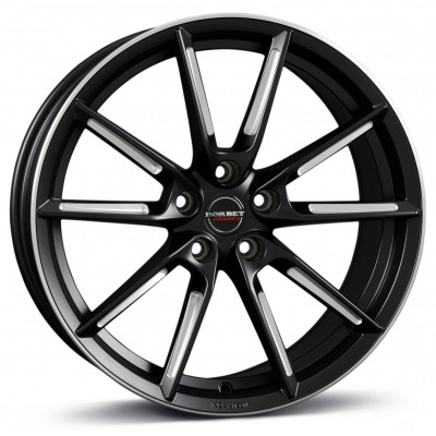 Borbet LX R19 W8 PCD5x112 ET44 DIA57.1 Black Matt Spoke Rim Polished