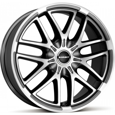 Borbet XA R20 W9 PCD5x108 ET40 DIA67.1 Mistral Anthracite Polished Matt