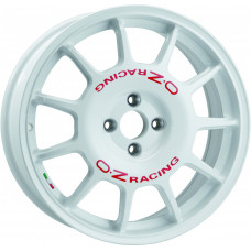 OZ Leggenda R17 W7 PCD4x100 ET30 DIA68.1 Race White Red Lettering