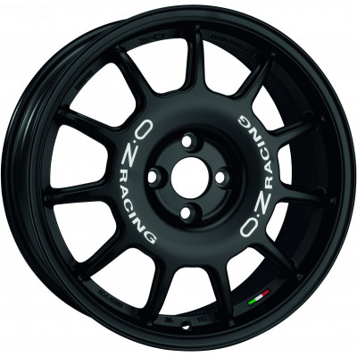 OZ Leggenda R17 W7 PCD4x100 ET30 DIA68.1 Matt Black White Lettering