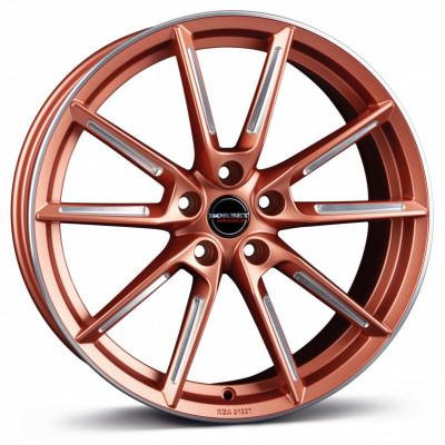 Borbet LX R19 W8 PCD5x114.3 ET50 DIA72.5 Copper Matt Spoke Rim Polished