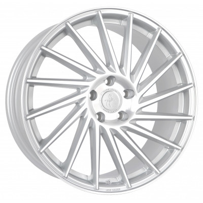 Keskin KT17 Hurricane R22 W10 PCD5x120 ET40 DIA74.1 Silver Front Polished