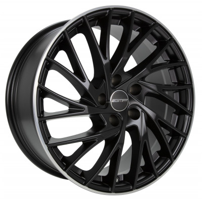 GMP Italia Enigma R19 W8.5 PCD5x112 ET35 DIA66.6 Matt Black Diamond Lip