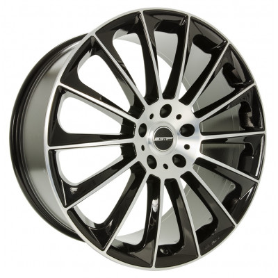 GMP Italia Stellar R21 W9 PCD5x108 ET45 DIA63.4 Black Diamond