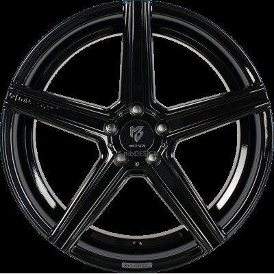 MB Design KV1 R19 W9.5 PCD5x108 ET45 DIA75.1 Black Gloss