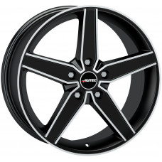 Autec Delano (D) R17 W7.5 PCD5x108 ET45 DIA70.1 Black Matt Polished