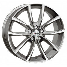 Autec Astana R18 W8 PCD5x108 ET42 DIA65.1 Titanium Silver Polished