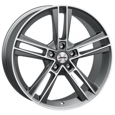 Autec Rias (R) R19 W8.5 PCD5x112 ET30 DIA70.1 Titanium Silver Matt Polished