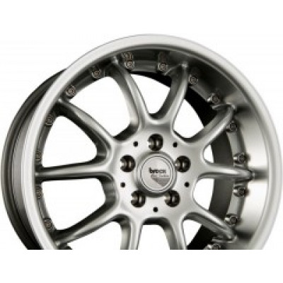 Brock B6 R17 W10 PCD5x110 ET30 DIA72.6 Chrome Silver