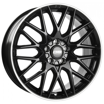 CMS C25 R19 W8 PCD5x112 ET38 DIA66.6 Diamond Rim Black