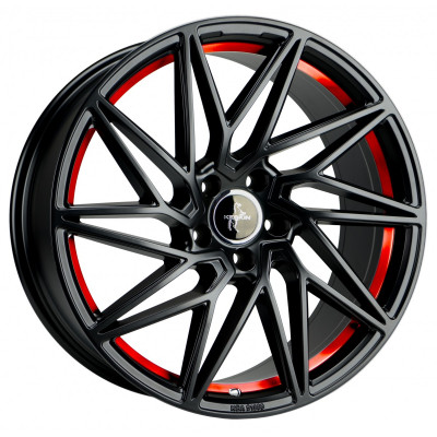 Keskin KT20 Future R19 W8.5 PCD5x112 ET30 DIA72.6 Matt Black Red Inside