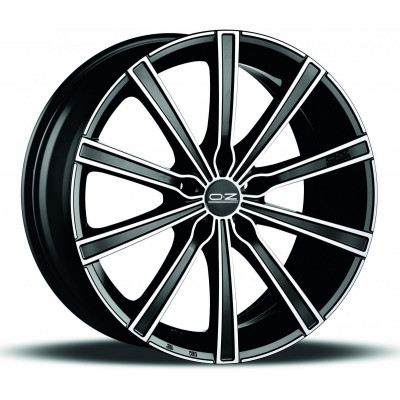 OZ Lounge 10 R16 W7 PCD5x114.3 ET45 DIA75.1 Matt Black Diamond Cut