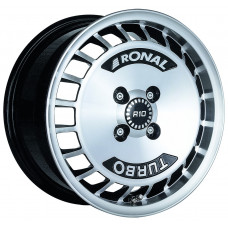 Ronal R10 Turbo R15 W7 PCD4x100 ET37 DIA68.1 Gloss Black / Polished