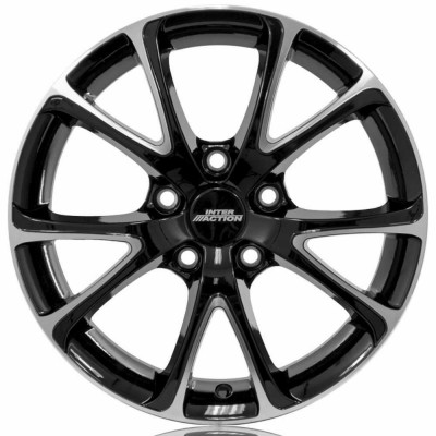 Inter Action Pulsar R17 W7 PCD5x108 ET45 DIA63.4 Gloss Black / Polished