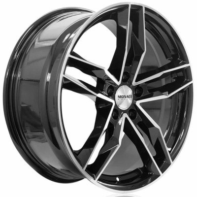 Monaco RR8M R18 W8 PCD5x112 ET35 DIA66.5 Gloss Black / Polished