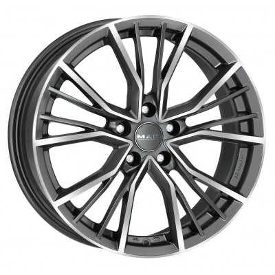 Mak Union R20 W9 PCD5x112 ET38 DIA66.45 Gun Metal Mirror Face