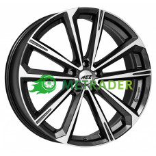 Aez Aruba R18 W8 PCD5x112 ET40 DIA70.1 Dark Gunmetal Polished