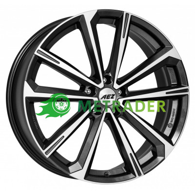 Aez Aruba R18 W8 PCD5x112 ET40 DIA70.1 Dark Gunmetal Polished