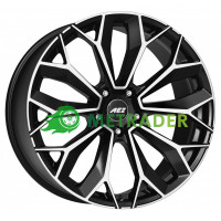Aez Leipzig R21 W9.5 PCD5x120 ET49 DIA72.6 Dark Black Polished