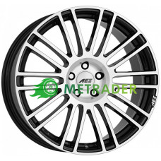 Aez Strike R19 W8.5 PCD5x108 ET45 DIA70.1 Black Polished Front