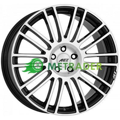 Aez Strike R19 W8.5 PCD5x108 ET45 DIA70.1 Black Polished Front