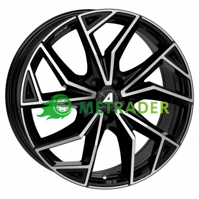Alutec ADX.02 R18 W7.5 PCD5x114.3 ET50 DIA67.1 Diamond Black Front Polished