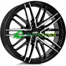 Alutec Burnside R18 W8 PCD5x112 ET45 DIA70.1 Black Polished Front