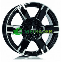 Alutec Titan R18 W8 PCD6x114.3 ET45 DIA66.1 Black Polished Front