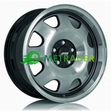 Ats Cup R15 W7 PCD4x100 ET28 DIA63.4 Black Polished Front