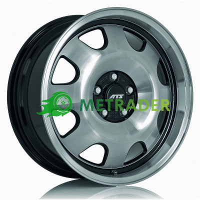 Ats Cup R15 W7 PCD4x100 ET28 DIA63.4 Black Polished Front