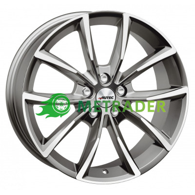 Autec Astana R20 W9 PCD5x112 ET35 DIA66.6 Titanium Silver Polished