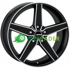 Autec Delano R17 W7.5 PCD5x112 ET45 DIA57.1 Black Matt Polished