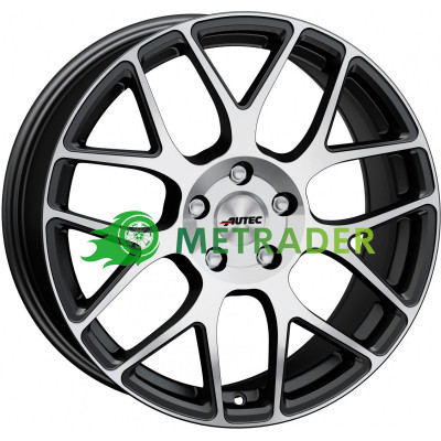 Autec Hexano R17 W7.5 PCD5x112 ET42 DIA70.1 Black Matt Polished