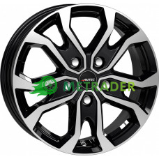 Autec Kiso R16 W6.5 PCD5x112 ET52 DIA66.5 Black Polished
