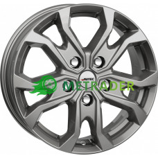 Autec Kiso R16 W6.5 PCD5x112 ET52 DIA66.5 Titanium Silver