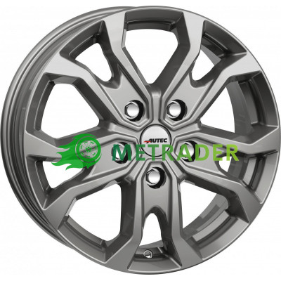 Autec Kiso R18 W7.5 PCD5x112 ET52 DIA66.5 Titanium Silver