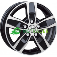 Autec Quantro R16 W6.5 PCD5x120 ET46 DIA65.1 Black Polished