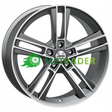 Autec Rias R19 W8.5 PCD5x108 ET45 DIA70.1 Titanium Silver Matt Polished