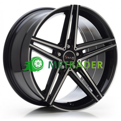 Avus Racing AC-515 R17 W7.5 PCD5x112 ET52.5 DIA66.6 Black Polished