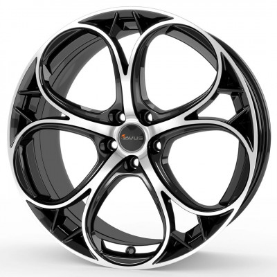 Avus Racing AC-520 R18 W8 PCD5x110 ET33 DIA65.1 Black Polished