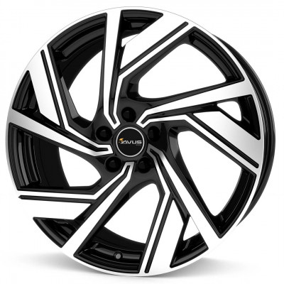 Avus Racing AC-521 R20 W8.5 PCD5x120 ET40 DIA64.1 Black Polished
