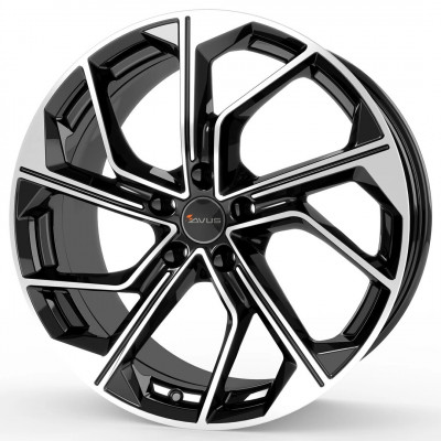 Avus Racing AC-522 R19 W8.5 PCD5x112 ET45 DIA57.1 Black Polished