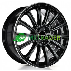 Avus Racing AC-M07 R18 W8 PCD5x112 ET35 DIA66.6 Black Polished Lip