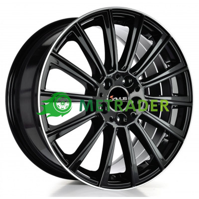 Avus Racing AC-M07 R19 W8.5 PCD5x112 ET35 DIA66.6 Black Polished Lip
