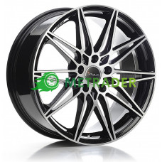 Avus Racing AC-MB5 R18 W8 PCD5x112 ET42 DIA66.6 Black Polished