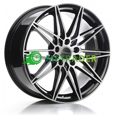 Avus Racing AC-MB5 R19 W8 PCD5x120 ET30 DIA72.6 Black Polished