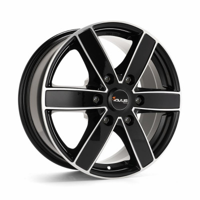 Avus Racing AC-V61 R18 W8 PCD6x139.7 ET38 DIA67.1 Black Polished